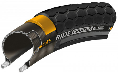 Anvelopa Continental Ride Cruiser Reflex 55-622 (28*2.2) negru/negru