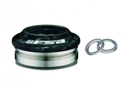 Cuvete furca FSA NO.53 1 1/8" sus 1 1/4" jos tapered integrat capac 10mm carbon OD 52.2mm ID 47mm