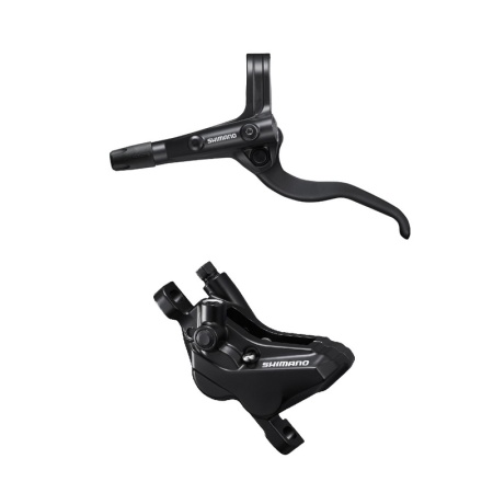 FRANA PE DISC SET ASAMBLAT SHIMANO BL-MT401(L) BR-MT420(F) FARA ADAPTOR FARA PLACUTE METALICE(FARA ARIPIOARE) 1000MM(SMBH90SS NEGRU) INCLUDE OLIVA SI INSERTIE CONECTARE NEGRU AMBALAT IND.