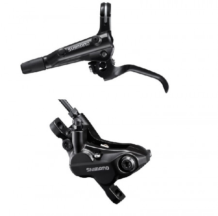 FRANA PE DISC SET ASAMBLAT SHIMANO BL-MT501(L) BR-MT520(F) J-KIT FARA ADAPTOR PLACUTE METAL (FARA ARIPIOARE) INCL. OLIVA SI INSERTIE CONECTARE FURTUN SM-BH90-SS 1000MM NEGRU AMBALAT IND.