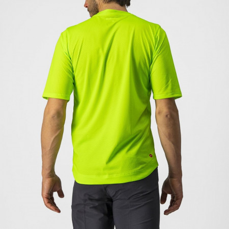 Jersey cu maneca scurta Castelli Trail Tech Tee Galben Fluo/Negru L