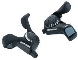 MANETA DE SCHIMBATOR SHIMANO TOURNEY SL-TX30 6X3 VIT STANGA FRICTION CABLURI 2050MM/1800MM CAMASA NEAGRA 600MM/600MM/300MM AMBALAT IND.