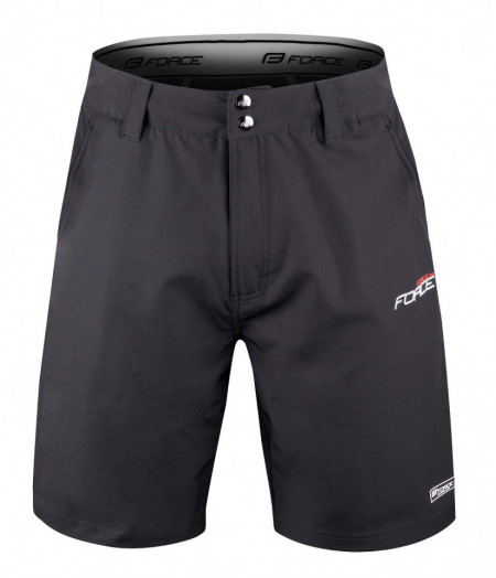Pantaloni Force Blade MTB cu sub-pantaloni cu bazon Negru XL
