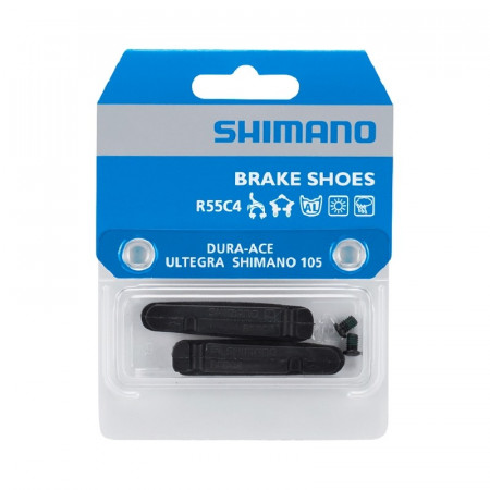 SABOTI FRANA SHIMANO BR-R8100/R8110-RS R55C4 PLACUTE SCHIMBABILE CU SURUBURI DE FIXARE (PERECHE)