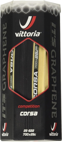 Anvelopa VITTORIA Corsa Competition 700 X 25C(25-622) Grafene G+ Negru Cream