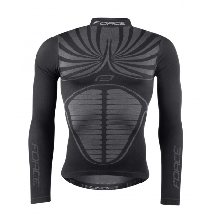 Bluza functionala Force Thunder cu maneci lungi neagra XS-S