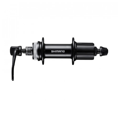 BUTUC SPATE SHIMANO FH-MT200-B CENTER LOCK DISC (FARA LOCK RING) 8/9/10/11-VIT. 36H OLD:141MM QR:172MM(NEGRU) FARA PROTECTIE PT. MONTURA DISCULUI NEGRU AMBALAT IND.