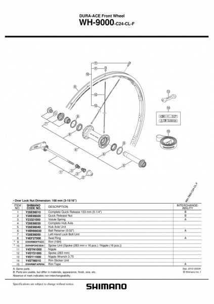 CHEIE PT. NIPLURI SHIMANO WH-9000-C24-CL-F 3.75 (MICA)