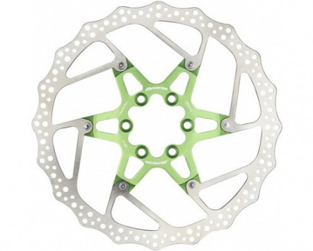 Disc frana Reverse Discrotor 180mm aluminiu/otel verde deschis
