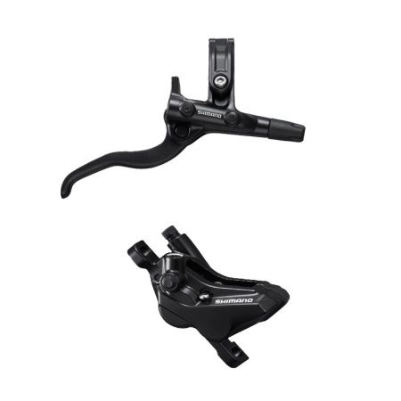 FRANA PE DISC SET ASAMBLAT SHIMANO /J-kit BL-M4100(R) BR-MT420(R) NEGRU FARA ADAPTOR PLACUTE METAL FARA ARIPIOARE DE RACIRE FURTUN 1700MM (SM-BH90-SS BLACK) INCL. OLIVA & INSERTIE CONECTARE AMBALAT IND.