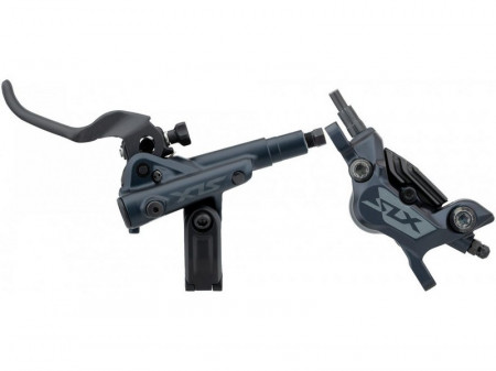 FRANA PE DISC SET ASAMBLAT SHIMANO SLX BL-M7100(L) BR-M7120(F) FARA ADAPTOR PLACUTE RESIN CU ARIPIOARE DE RACIRE FURTUN SM-BH90-SBM 1000MM INCL. OLIVA & INSERTIE CONECTARE AMBALAT IND.