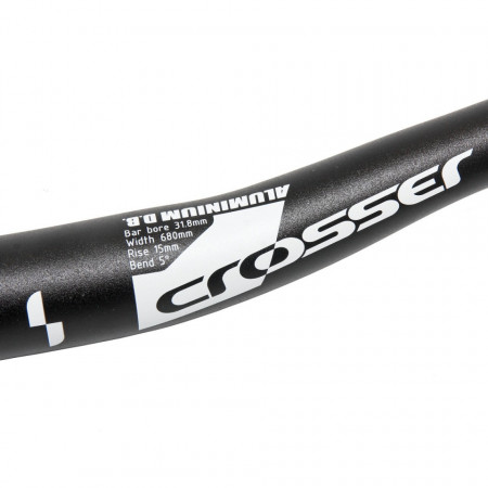 Ghidon CROSSER Bend 5 Rise 15mm 31.8x680mm - Black