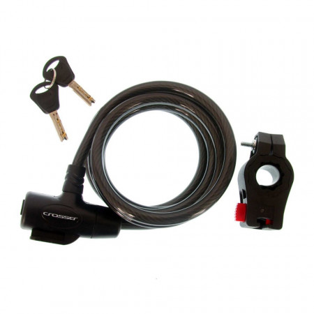 Incuietoare Cablu CROSSER CL-823 8mm/180cm - Black