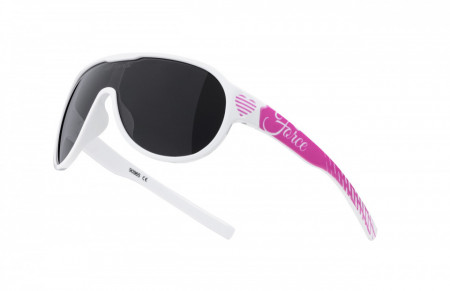 Ochelari Force Rosie, lady/junior, lentila neagra, alb/roz