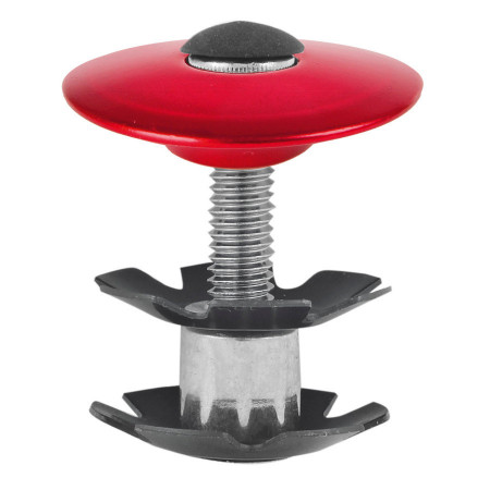 Capac si Floare Cuvete M-WAVE FORK FIX 1.1/8" Rosu Anodizat