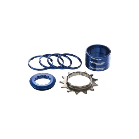 Kit single speed Reverse 13T albastru inchis