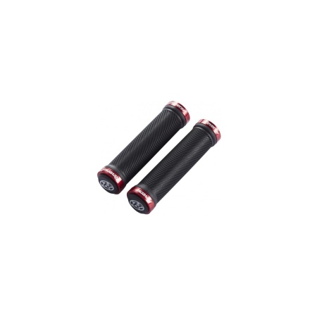 Mansoane Reverse Spin Lock-On 130/30 mm negru/rosu