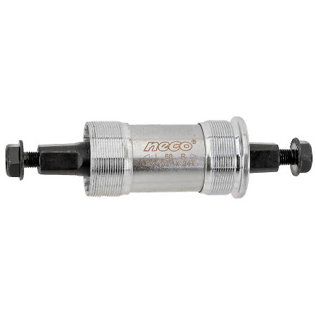 Monobloc Pedalier NECO 122,5/28,5 mm Cupe Metal, Silver