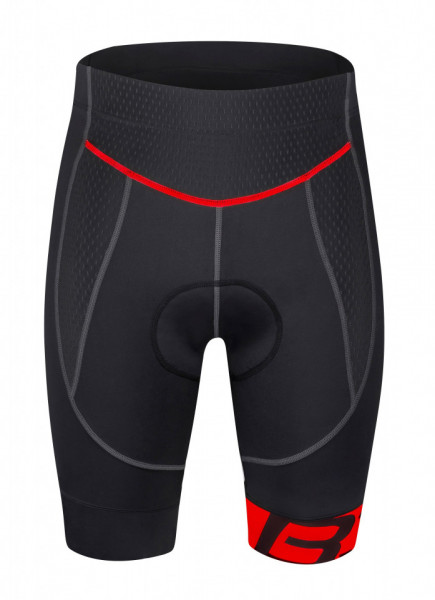 Pantaloni Force B30 cu bazon din gel negru/rosu XL