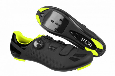 Pantofi ciclism FLR F-11 Pro Road - Negru/Galben neon 46