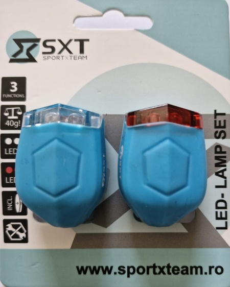 Set Flash cu Baterii SXT (Silicone) Albastru