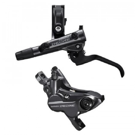FRANA PE DISC SET ASAMBLAT SHIMANO J-KIT DEORE BL-M6100(L) BR-M6120(F) FARA ADAPTOR PLACUTE RASINA FARA ARIPIOARE DE RACIRE FURTUN SM-BH90-SS 1000MM INCLUDE OLIVA & INSERTIE CONECTARE AMBALAT IND.