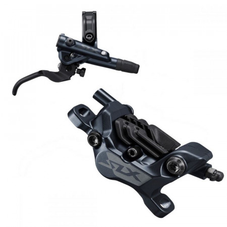FRANA PE DISC SET ASAMBLAT SHIMANO SLX BL-M7100(R) BR-M7120(R) FARA ADAPTOR PLACUTE RESIN CU ARIPIOARE DE RACIRE FURTUN SM-BH90-SBM 1700MM INCL. OLIVA & INSERTIE CONECTARE AMBALAT IND.