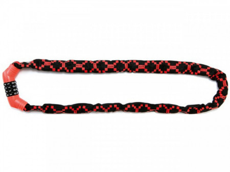 Incuietoare Lant CONTEC Neoloc Cifru 5mm/100cm - Red