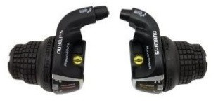 MANETE DE SCHIMBATOR SHIMANO TOURNEY SL-RS35 7X3 VIT. STANGA NEINDEXATA REVO CABLURI 2050MM/1800MM CAMASA NEAGRA 600MM/600MM/300MM AMBALAT IND.