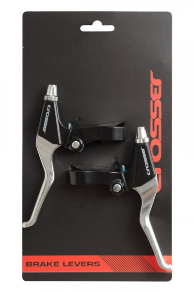 Manete frana CROSSER BL46G L+R set - argintiu