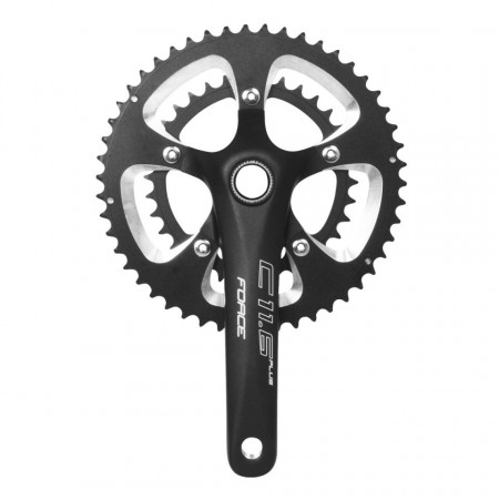 Pedalier Force Road C11.6+AL 50/34T 175 mm negru mat