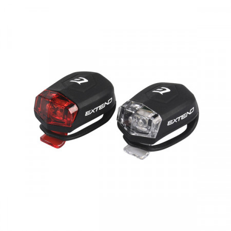 Set Flash cu Baterii Extend FROGGIES (silicone) Negru