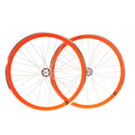 Set Roti Single Speed/Fixie SXT 700-32H 40 mm Portocaliu