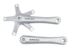 ANGRENAJ PEDALIER SHIMANO DURA-ACE TRACK FC-7710 FARA FOAIE BRAT 165MM OCTALINK/NJS TYPE COTTERLESS FARA SURUB SI PIULITA DE PRINDERE A FOII AMBALAT IND.