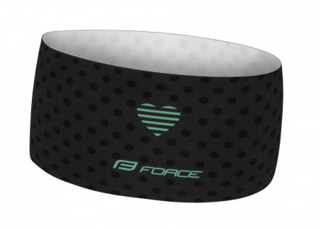 Bandana Force Points, negru/turcoaz, UNI