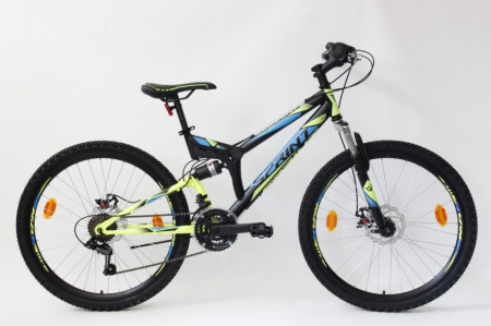 Bicicleta Sprint Element DB 26 Negru/Verde Neon Mat 460 mm