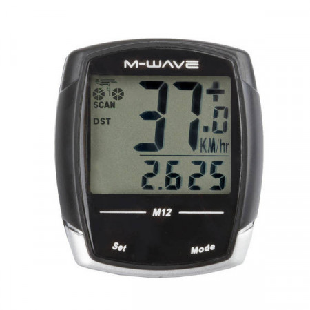 Bike Computer M-WAVE "M12" 12 Functii