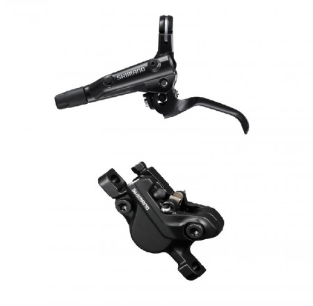 FRANA PE DISC SET ASAMBLAT SHIMANO J-KIT BL-MT501(L) BR-MT500(R) FARA ADAPTOR PLACUTE RESIN FURTUN SM-BH59-SS 1700MM NEGRU INCL. OLIVA & INSERTIE CONECTARE NEGRU AMBALAT IND.