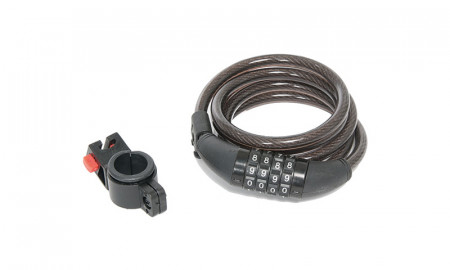 Incuietoare Cablu CONTEC C-330 Cifru 10mm/150cm - Black