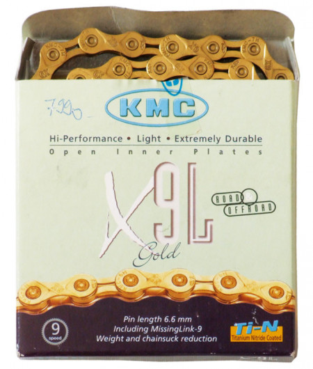 Lanţ KMC X9SL auriu
