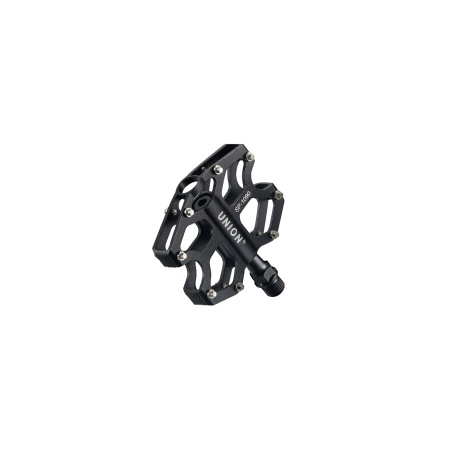 Pedale Union SP-1090 aluminiu extrudat negru + CNC ax Cr-Mo platforma rulmenti capsulati