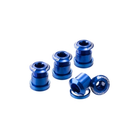 Set 4 suruburi angrenaj Reverse Chainring Bolt Albastre