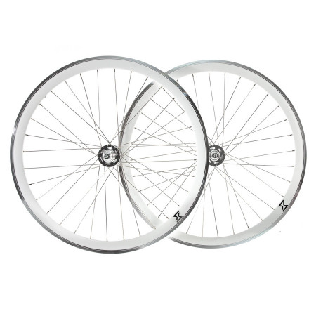 Set Roti Single Speed/Fixie SXT 700-32H 40 mm Alb