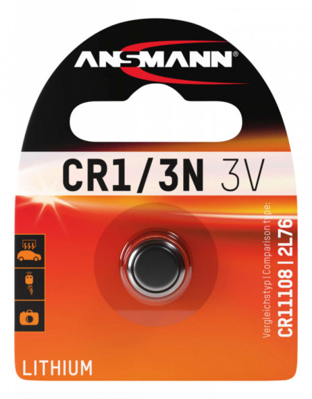 Baterie ANSMANN CR1/3N Lithium 3V compatibila Garmin Vector/Rally