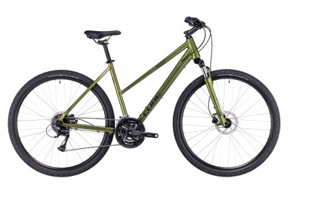 BICICLETA CUBE NATURE TRAPEZE Shinymoss Black 2023