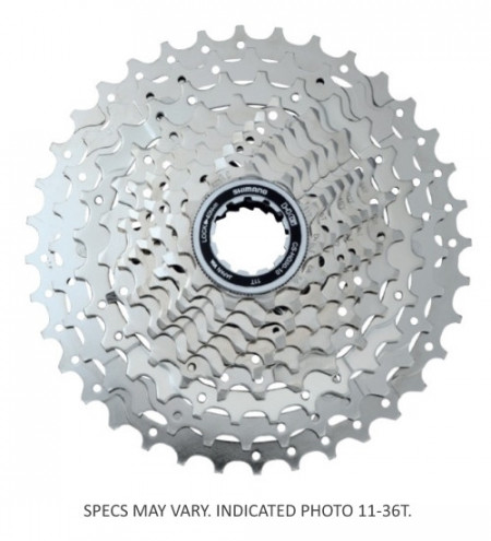 BLOC DE PINIOANE PE CASETA SHIMANO DEORE CS-HG50-10 10 VIT. 11-13-15-17-19-21-24-28-32-36T (BK) 10 BUC SEMI-VRAC