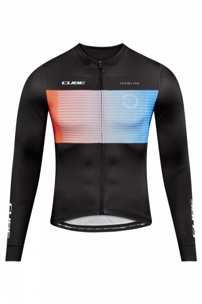 BLUZA CUBE TEAMLINE L/S BLACK-BLUE-RED M