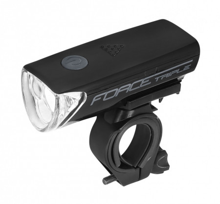 Far fata Force Triple 3 Led negru