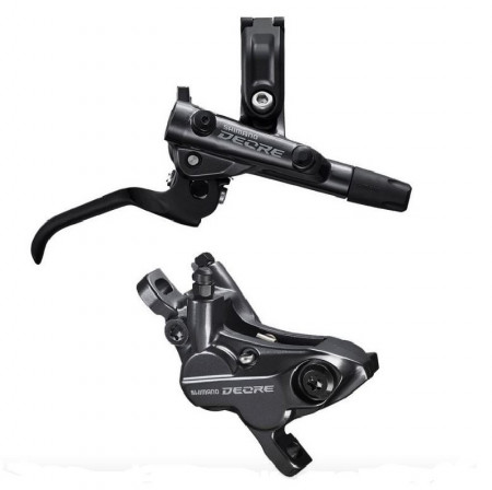 FRANA PE DISC SET ASAMBLAT SHIMANO J-KIT DEORE BL-M6100(R) BR-M6120(R) FARA ADAPTOR PLACUTE RASINA FARA ARIPIOARE DE RACIRE FURTUN SM-BH90-SS 1700MM INCLUDE OLIVA & INSERTIE CONECTARE AMBALAT IND.
