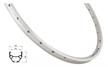 Janta Force Classic 559x19 36h argintie
